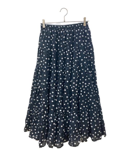 BEARDSLEY（ビアズリー）BEARDSLEY (ビアズリー) クリンクルドットスカート ブラック サイズ:Freeの古着・服飾アイテム