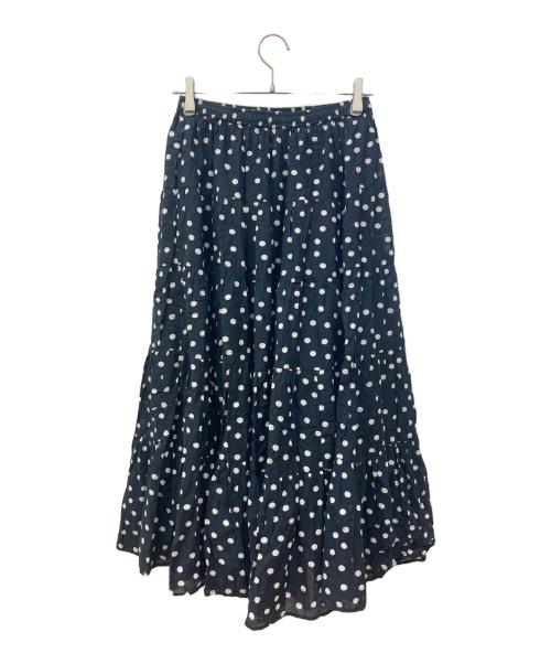 BEARDSLEY（ビアズリー）BEARDSLEY (ビアズリー) クリンクルドットスカート ブラック サイズ:Freeの古着・服飾アイテム