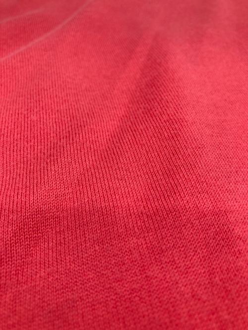 JOHN SMEDLEY（ジョンスメドレー）JOHN SMEDLEY (ジョンスメドレー) Vネックシーアイランドコットンニット レッド サイズ:Sの古着・服飾アイテム
