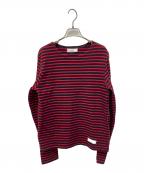 AMI Alexandre Mattiussiアミアレクサンドルマテュッシ）の古着「ボーダーカットソー」｜ブラック×レッド