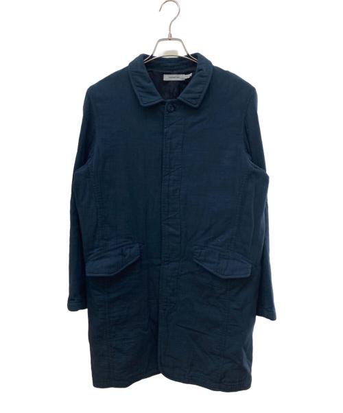 nonnative（ノンネイティブ）nonnative (ノンネイティブ) タオル地ステンカラーコート ネイビー サイズ:Sの古着・服飾アイテム