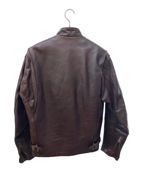Schott（ショット）Schott (ショット) シングルライダースジャケット ブラウン サイズ:38の古着・服飾アイテム