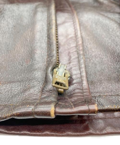 Schott（ショット）Schott (ショット) シングルライダースジャケット ブラウン サイズ:38の古着・服飾アイテム