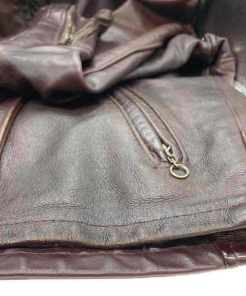 Schott（ショット）Schott (ショット) シングルライダースジャケット ブラウン サイズ:38の古着・服飾アイテム