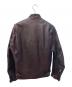 Schott (ショット) シングルライダースジャケット ブラウン サイズ:38：26000円