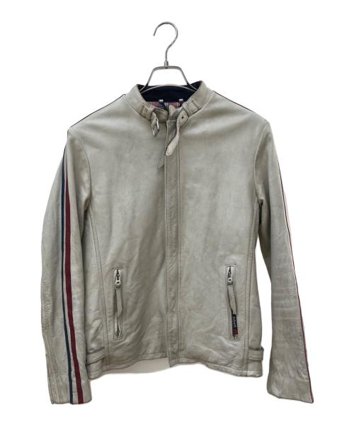 Schott（ショット）Schott (ショット) クラシックレーサージャケット アイボリー サイズ:Ｍの古着・服飾アイテム