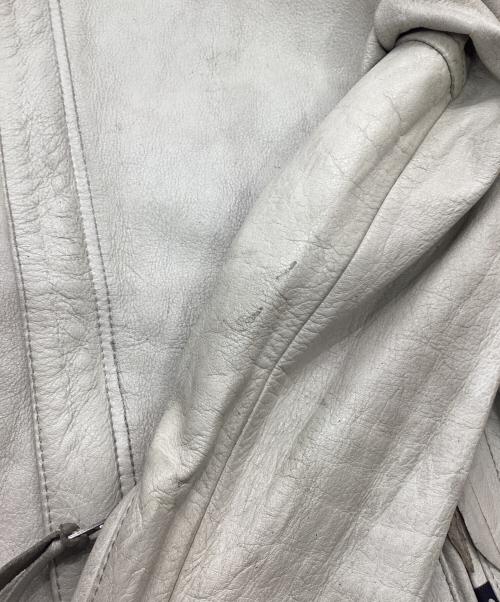 Schott（ショット）Schott (ショット) クラシックレーサージャケット アイボリー サイズ:Ｍの古着・服飾アイテム