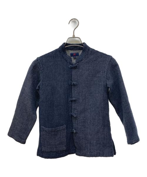 45R（フォーティファイブ・アール）45R (フォーティファイブ・アール) チャイナボタンウールジャケット インディゴ サイズ:1の古着・服飾アイテム