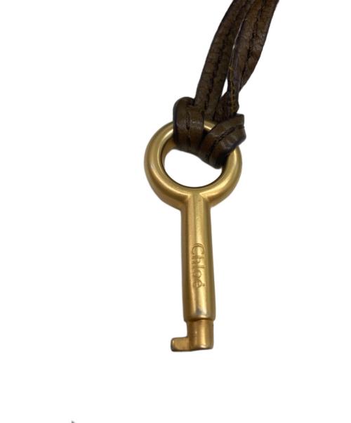 Chloe（クロエ）Chloe (クロエ) レザーハンドバッグ ブラウンの古着・服飾アイテム