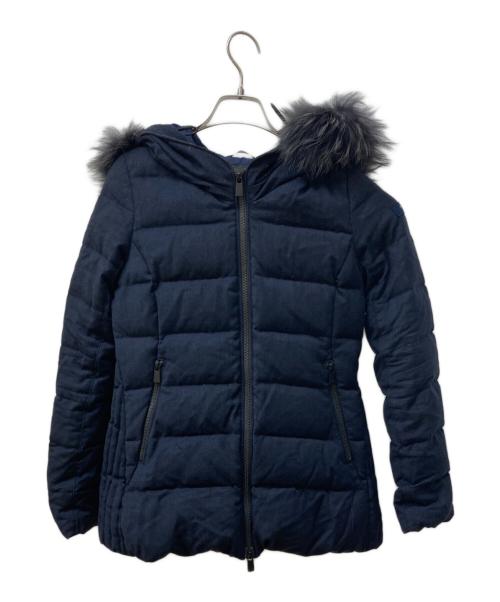 TATRAS（タトラス）TATRAS (タトラス) SPERANZA/ファーフーデッドダウンコート ネイビー サイズ:Mの古着・服飾アイテム