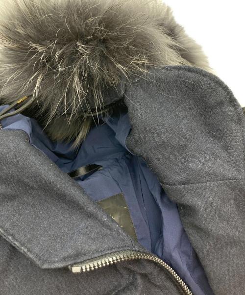 TATRAS（タトラス）TATRAS (タトラス) SPERANZA/ファーフーデッドダウンコート ネイビー サイズ:Mの古着・服飾アイテム