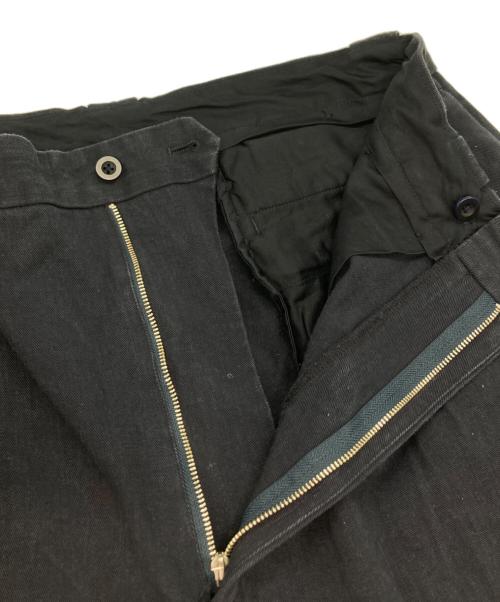 KAPTAIN SUNSHINE（キャプテンサンシャイン）KAPTAIN SUNSHINE (キャプテンサンシャイン) 2Pleats Tapered Trousers/リネンブレンドパンツ ネイビー サイズ:32の古着・服飾アイテム