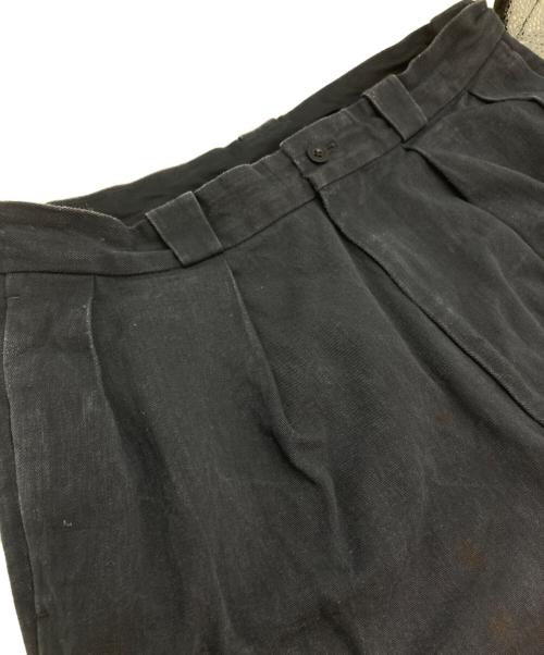 KAPTAIN SUNSHINE（キャプテンサンシャイン）KAPTAIN SUNSHINE (キャプテンサンシャイン) 2Pleats Tapered Trousers/リネンブレンドパンツ ネイビー サイズ:32の古着・服飾アイテム