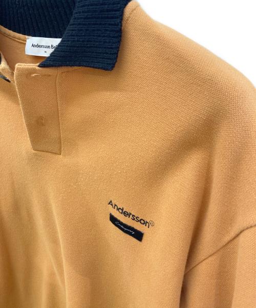 ANDERSON BELL（アンダースンベル）anderson bell (アンダースンベル) ニットポロシャツ オレンジ サイズ:Ⅿの古着・服飾アイテム