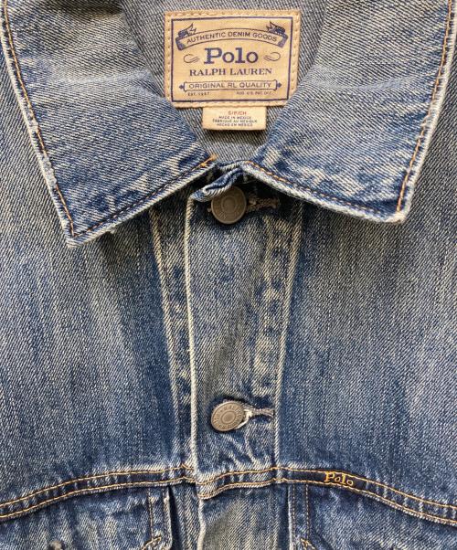 POLO RALPH LAUREN（ポロ・ラルフローレン）POLO RALPH LAUREN (ポロ・ラルフローレン) デニムトラッカージャケット インディゴ サイズ:Sの古着・服飾アイテム