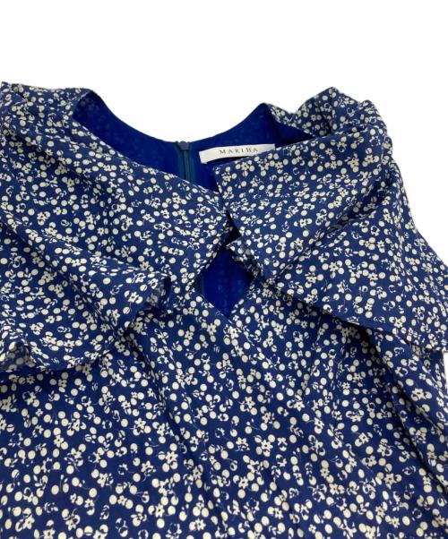 MARIHA（マリハ）MARIHA (マリハ) マドモアゼルプリントワンピース ブルー サイズ:36の古着・服飾アイテム