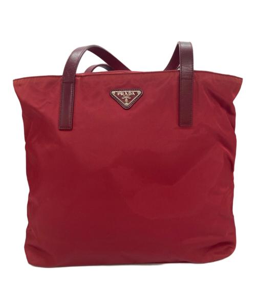 PRADA（プラダ）PRADA (プラダ) トートバッグ レッドの古着・服飾アイテム