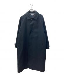 MAISON SPECIAL（メゾンスペシャル）の古着「Super140s Prime-Over Melton Balmachan Coat/メルトンコート」｜ブラック