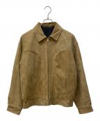 UNUSEDアンユーズド）の古着「Suede jacket/カウレザージャケット」｜ブラウン