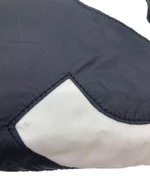 SUPREME（シュプリーム）SUPREME (シュプリーム) THE NORTH FACE (ザ ノース フェイス) TNF S LOGO shoulder BAG/ナイロンショルダーバッグ ブラック×ホワイトの古着・服飾アイテム