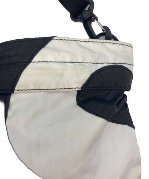 SUPREME（シュプリーム）SUPREME (シュプリーム) THE NORTH FACE (ザ ノース フェイス) TNF S LOGO shoulder BAG/ナイロンショルダーバッグ ブラック×ホワイトの古着・服飾アイテム