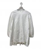 YOKO CHANヨーコチャン）の古着「バックティアードブラウス」｜ホワイト