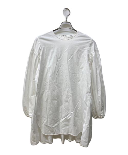 YOKO CHAN（ヨーコチャン）YOKO CHAN (ヨーコチャン) バックティアードブラウス ホワイト サイズ:36の古着・服飾アイテム