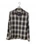 WACKO MARIA（ワコマリア）の古着「オンブレチェックオープンカラーシャツ」｜ブラウン×グレー
