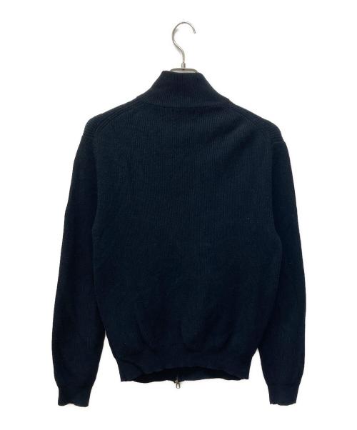 POLO RALPH LAUREN（ポロ・ラルフローレン）POLO RALPH LAUREN (ポロ・ラルフローレン) ダブルジップドライバーズニット ブラック サイズ:Ｍの古着・服飾アイテム