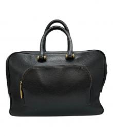 TOFF&LOADSTONE（トフアンドロードストーン）の古着「レザーブリーフバッグ」｜ブラック