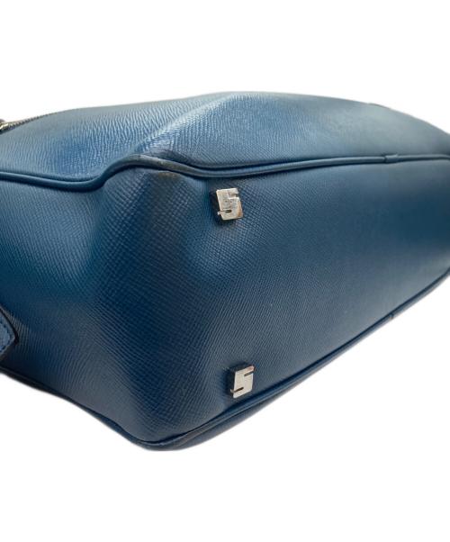 serapian（セラピアン）serapian (セラピアン) 2WAYスリムブリーフケース ブルーの古着・服飾アイテム