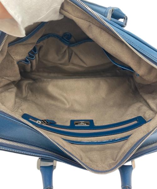 serapian（セラピアン）serapian (セラピアン) 2WAYスリムブリーフケース ブルーの古着・服飾アイテム