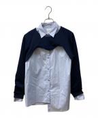 Ameriアメリ）の古着「HEART CUTTING DOCKING TOP」｜ブルー