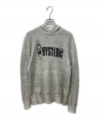 Hysteric Glamourヒステリックグラマー）の古着「キャラクターデザインニットパーカー」｜グレー