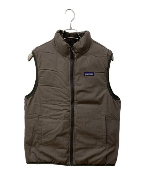 Patagonia（パタゴニア）Patagonia (パタゴニア) リバーシブル・コットン・ダウン・ベスト ブラウン サイズ:Sの古着・服飾アイテム