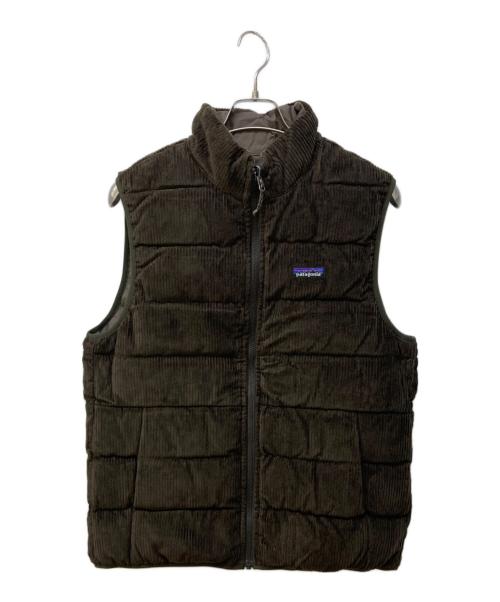 Patagonia（パタゴニア）Patagonia (パタゴニア) リバーシブル・コットン・ダウン・ベスト ブラウン サイズ:Sの古着・服飾アイテム