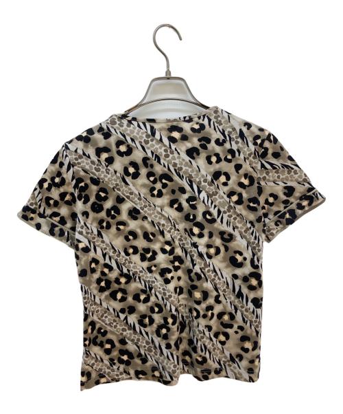 LEONARD SPORT（レオナール スポーツ）LEONARD SPORT (レオナール スポーツ) レオパード柄カットソー ブラウン サイズ:40の古着・服飾アイテム