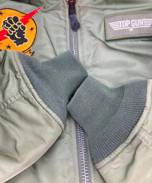 ALPHA（アルファ）ALPHA (アルファ) MA-1ジャケット カーキ サイズ:SIZE Mの古着・服飾アイテム