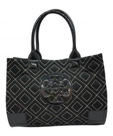 TORY BURCH（トリーバーチ）の古着「エラ/キルティングトートバッグ」｜ブラック