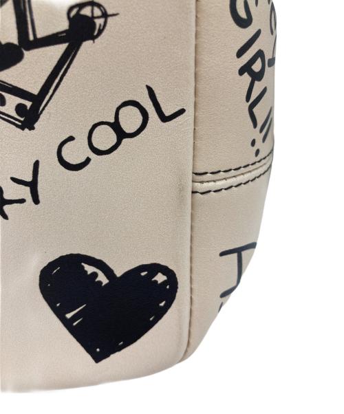 DOLCE & GABBANA（ドルチェ＆ガッバーナ）DOLCE & GABBANA (ドルチェ＆ガッバーナ) Small Beatrice Graffiti Tote/2WAYバッグ アイボリー×ブラックの古着・服飾アイテム