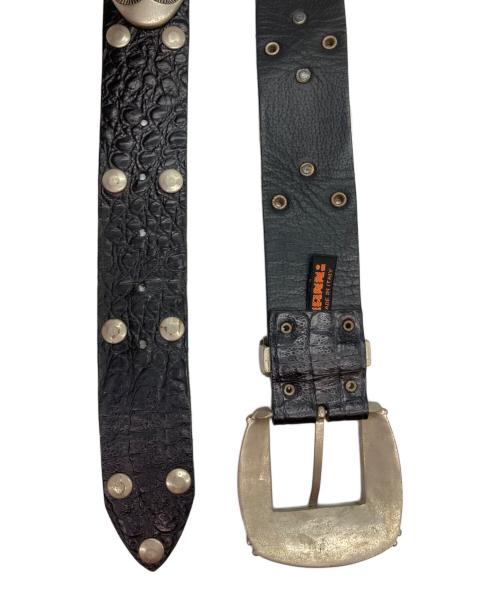 NANNI（ナンニ）NANNI (ナンニ) スタッズウエスタンレザーベルト ブラック サイズ:85/34の古着・服飾アイテム
