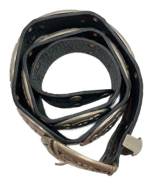 NANNI（ナンニ）NANNI (ナンニ) スタッズウエスタンレザーベルト ブラック サイズ:85/34の古着・服飾アイテム