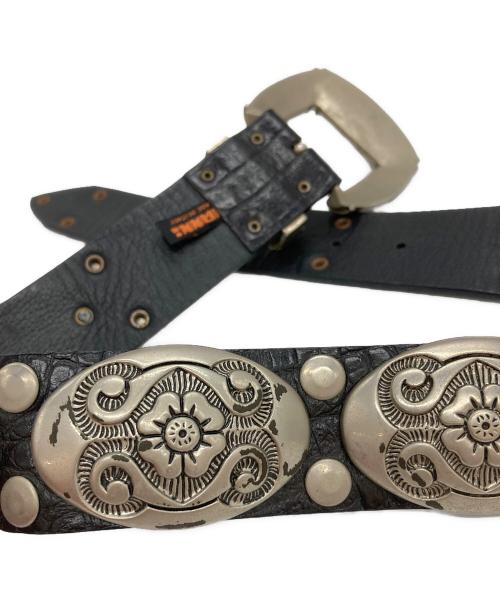 NANNI（ナンニ）NANNI (ナンニ) スタッズウエスタンレザーベルト ブラック サイズ:85/34の古着・服飾アイテム