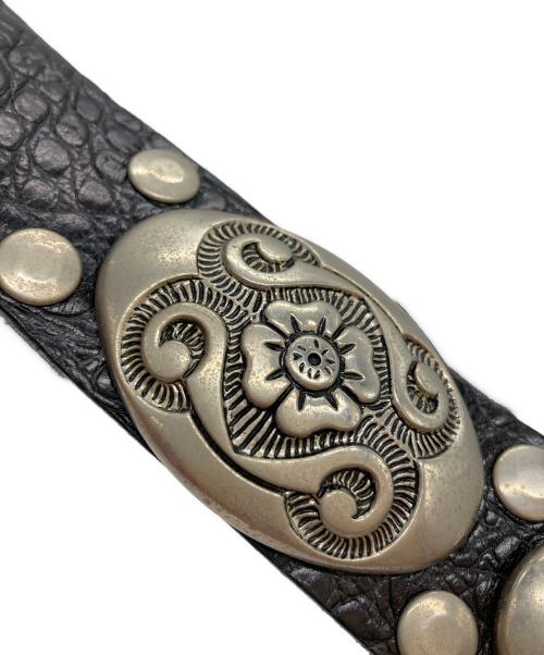 NANNI（ナンニ）NANNI (ナンニ) スタッズウエスタンレザーベルト ブラック サイズ:85/34の古着・服飾アイテム