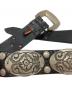 中古・古着 NANNI (ナンニ) スタッズウエスタンレザーベルト ブラック サイズ:85/34：5000円
