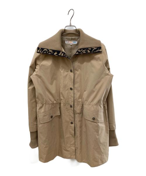 LEONARD SPORT（レオナール スポーツ）LEONARD SPORT (レオナール スポーツ) ニット切替ハーフコート ベージュ サイズ:40の古着・服飾アイテム