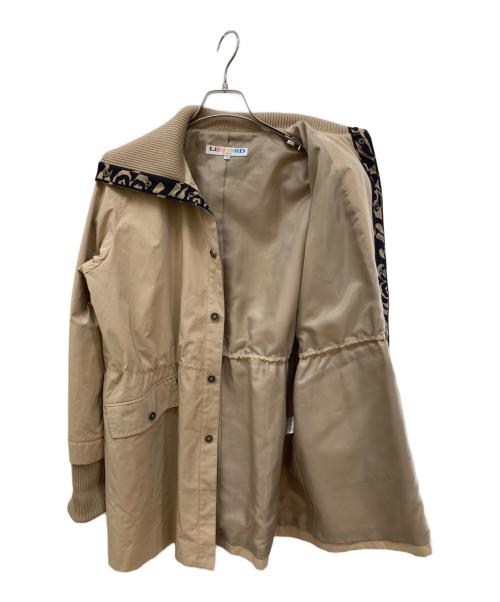 LEONARD SPORT（レオナール スポーツ）LEONARD SPORT (レオナール スポーツ) ニット切替ハーフコート ベージュ サイズ:40の古着・服飾アイテム