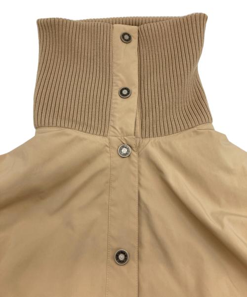 LEONARD SPORT（レオナール スポーツ）LEONARD SPORT (レオナール スポーツ) ニット切替ハーフコート ベージュ サイズ:40の古着・服飾アイテム