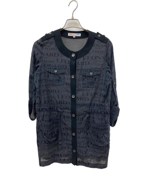 LEONARD SPORT（レオナール スポーツ）LEONARD SPORT (レオナール スポーツ) 総柄ジャケット ブラック サイズ:38の古着・服飾アイテム