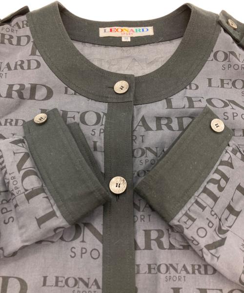 LEONARD SPORT（レオナール スポーツ）LEONARD SPORT (レオナール スポーツ) 総柄ジャケット ブラック サイズ:38の古着・服飾アイテム